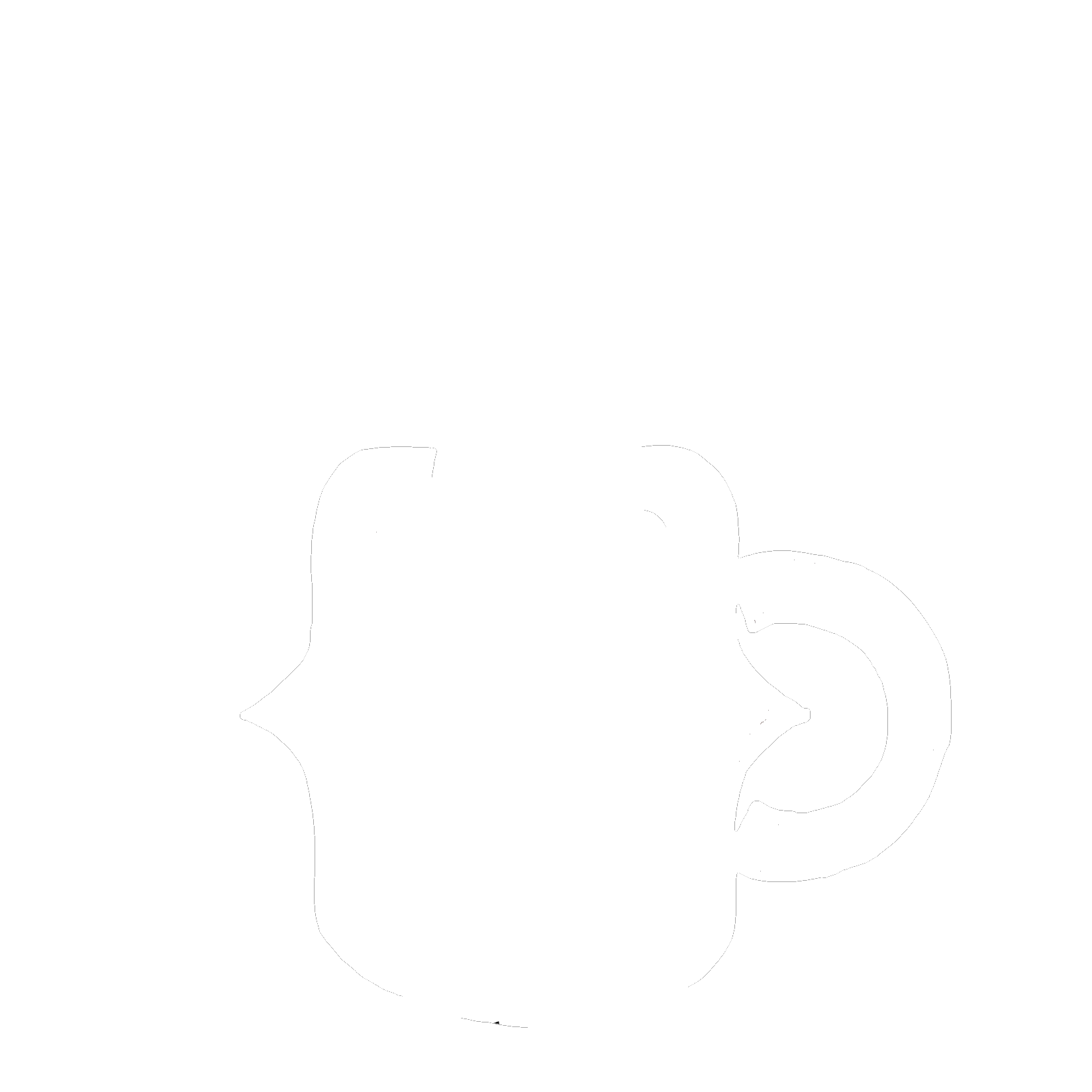 Logo da cafeteria em cor branca